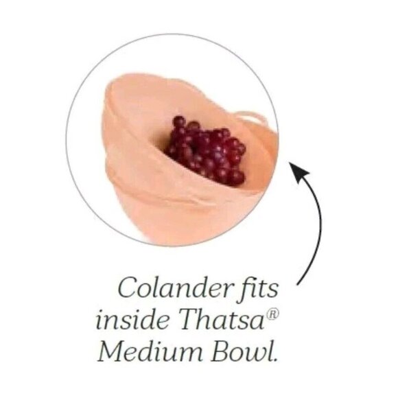 NEW Tupperware Thatsa Colander | Juicy Peach - Picture 4 of 6